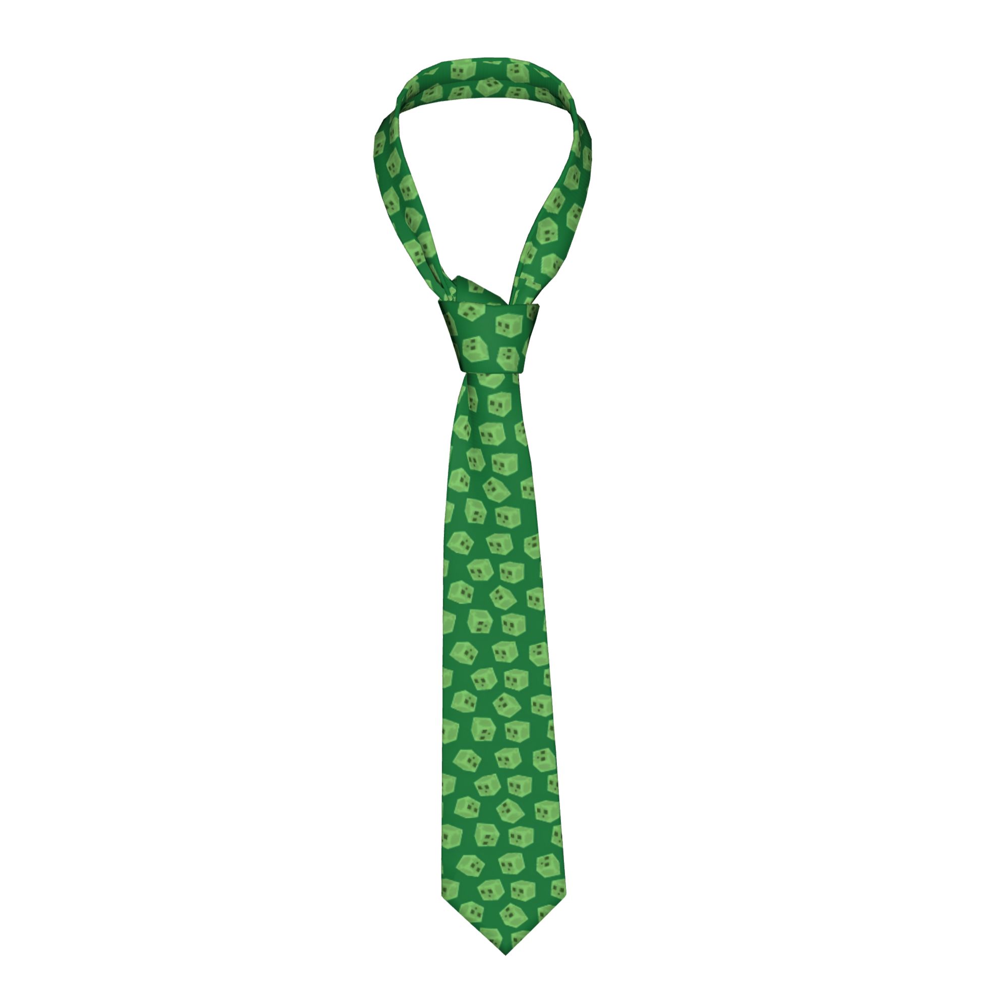 Men Accessories For Wedding - Creepers Slime Pattern Texture Necktie Men