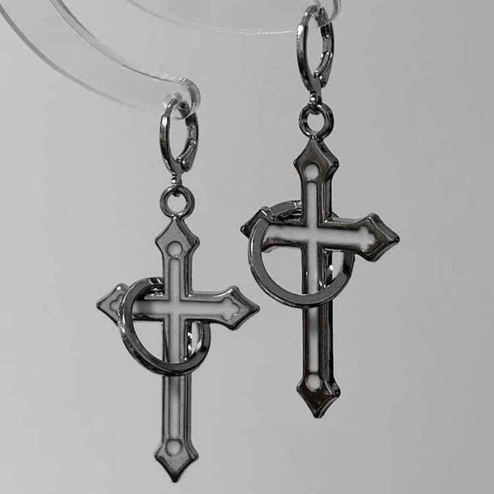 Rock Gothic Sliver Color Circu - Men Accessories Aesthetic review and price