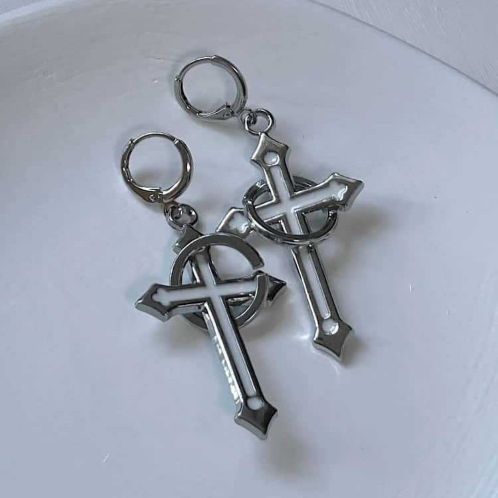 Rock Gothic Sliver Color Circu - Men Accessories Aesthetic review and price