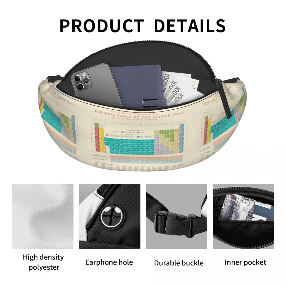 Cool Elements Periodic Table F - Men'S Accessories Travel Bag review and price