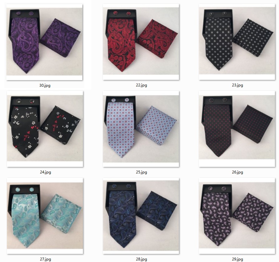 Casual Men's Neck Tie Handkerc - Cufflink Box Set review and price
