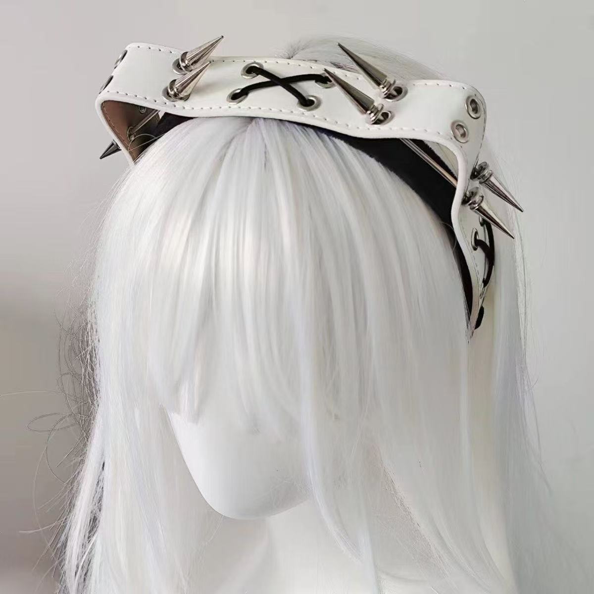 Punk Harajuku Rivet Headband,  - Men Accessories Aesthetic review and price
