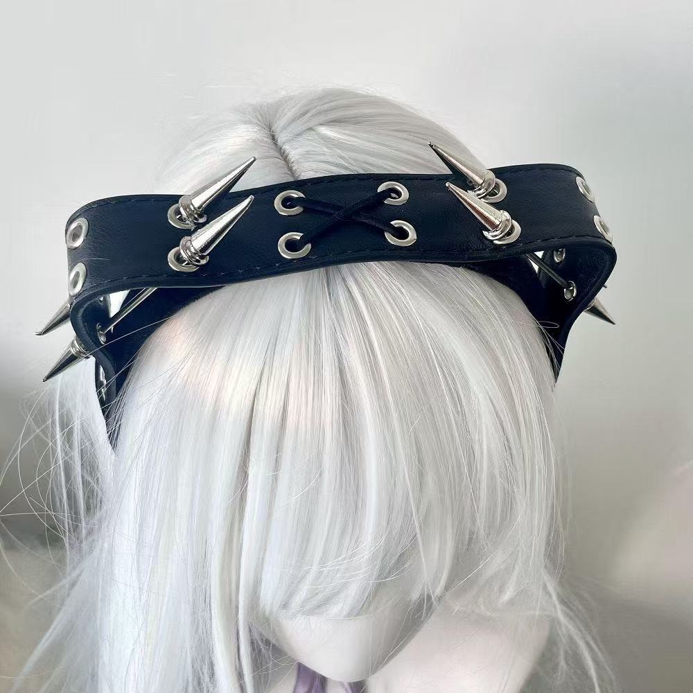 Punk Harajuku Rivet Headband,  - Men Accessories Aesthetic review and price