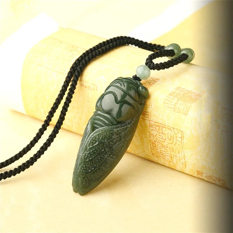 Natural Hetian Jade Cicada Pen - Men Accessories Gift review and price