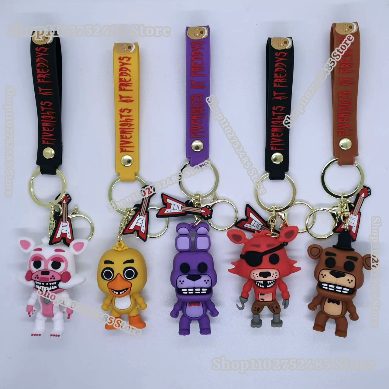5pcs Cartoon Anime FNAF Figure - Men Accessories Ring review and price