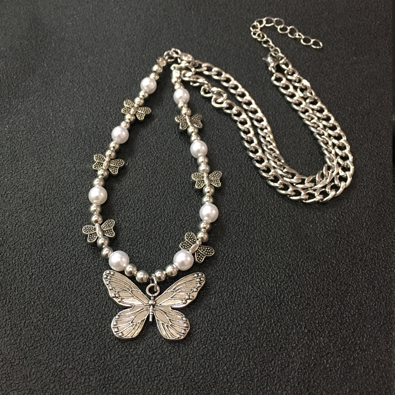 Gothic Butterfly Pendant Neckl - Men Accessories Aesthetic review and price