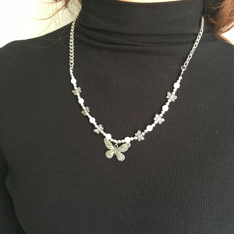 Gothic Butterfly Pendant Neckl - Men Accessories Aesthetic review and price