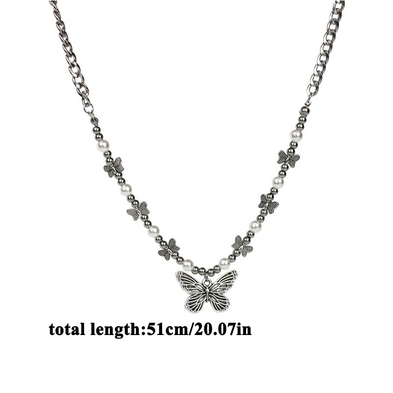 Gothic Butterfly Pendant Neckl - Men Accessories Aesthetic review and price