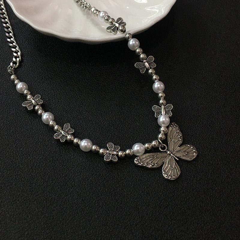 Gothic Butterfly Pendant Neckl - Men Accessories Aesthetic review and price