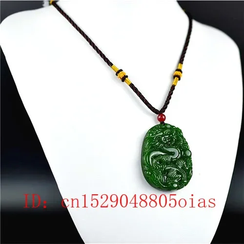 Natural Green Chinese Jade Dra - Men Accessories Gift review and price