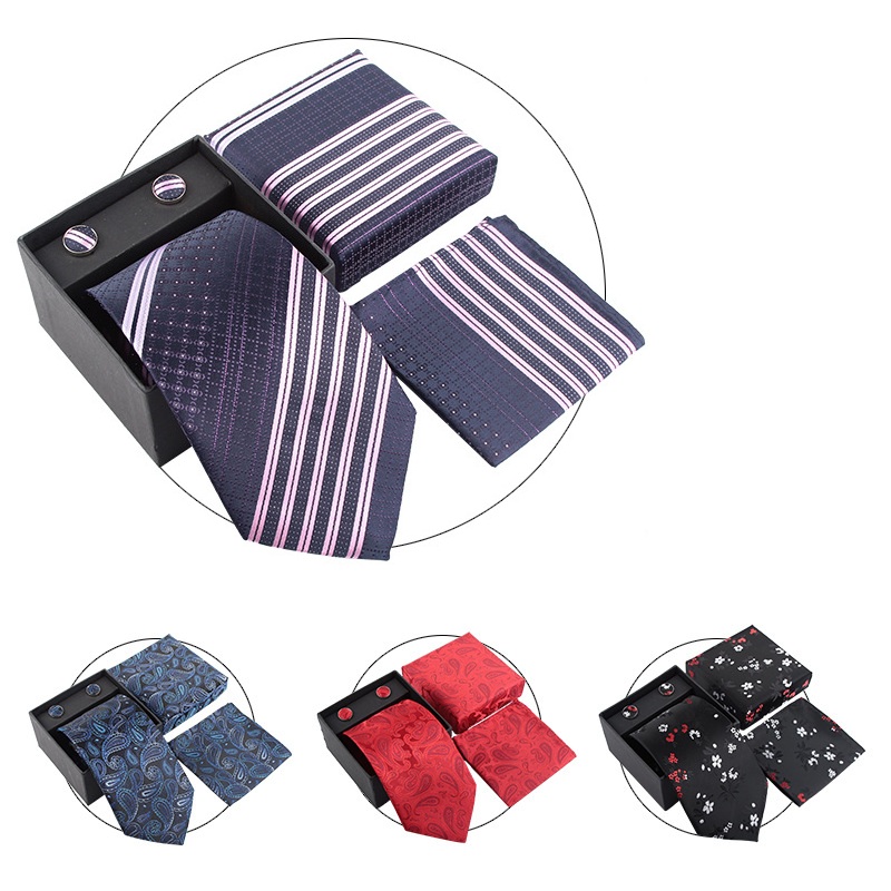 Men Neck Tie Sets Wedding Ties - Cufflink Box Set review and price