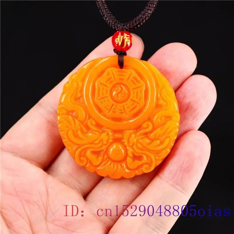 Yellow Jade Dragon Pendant Gif - Men Accessories Gift review and price