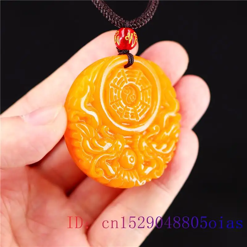 Yellow Jade Dragon Pendant Gif - Men Accessories Gift review and price