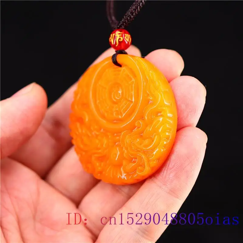 Yellow Jade Dragon Pendant Gif - Men Accessories Gift review and price