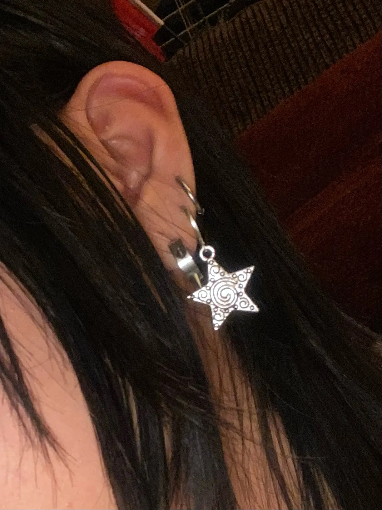 Vintage Goth Silver Color Spir - Men Accessories Aesthetic review and price