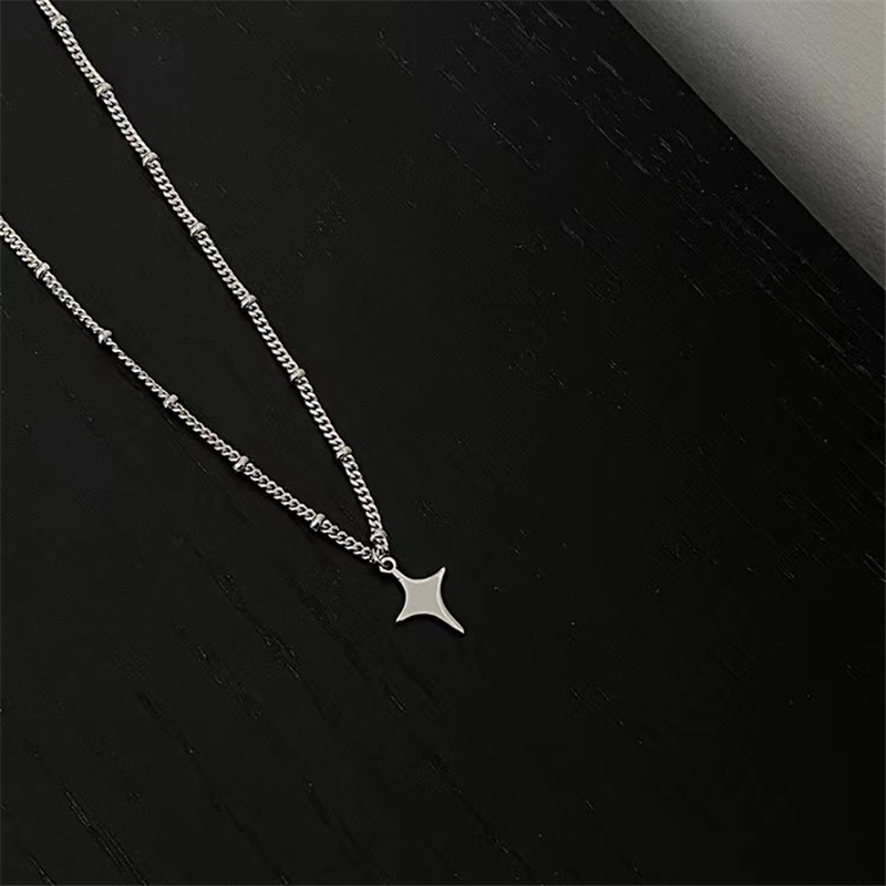 Kpop Goth Silver Color Star Pe - Men Accessories Aesthetic review and price