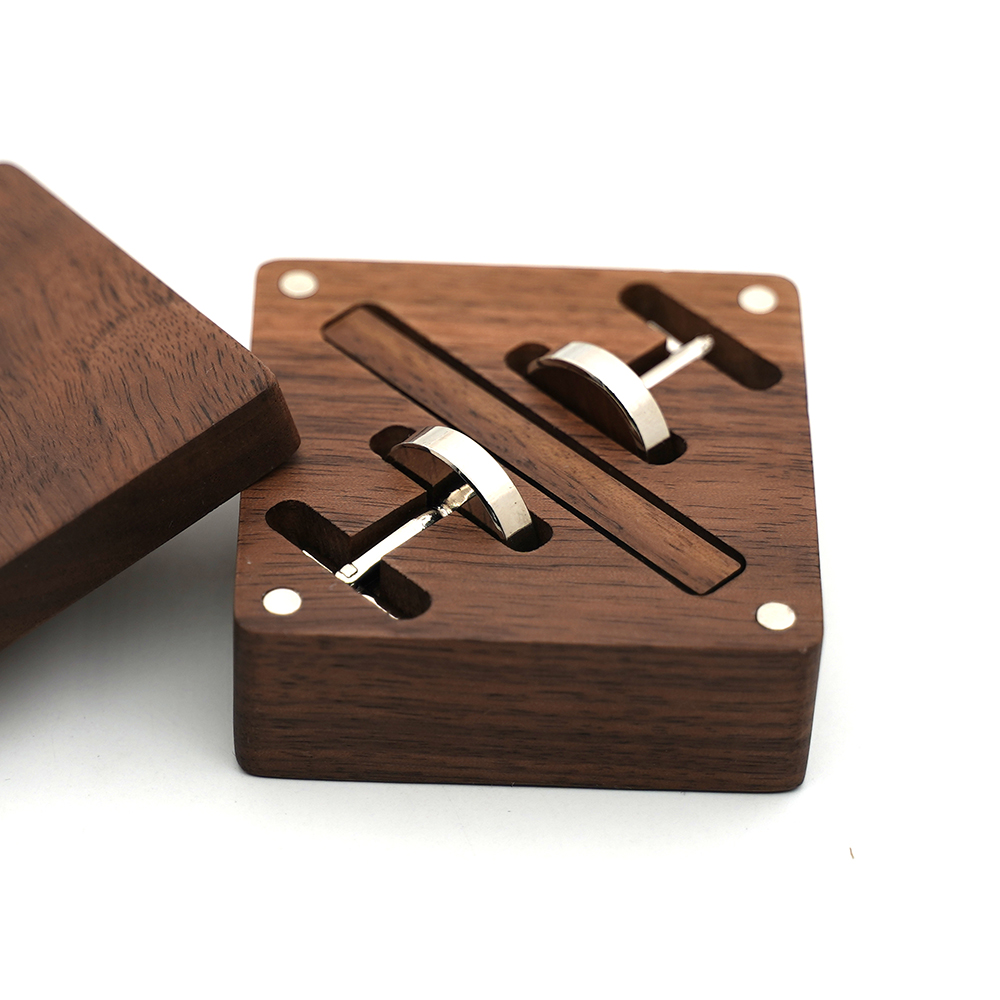 Custom Engraved Wooden Groom A - Cufflink Box Set review and price
