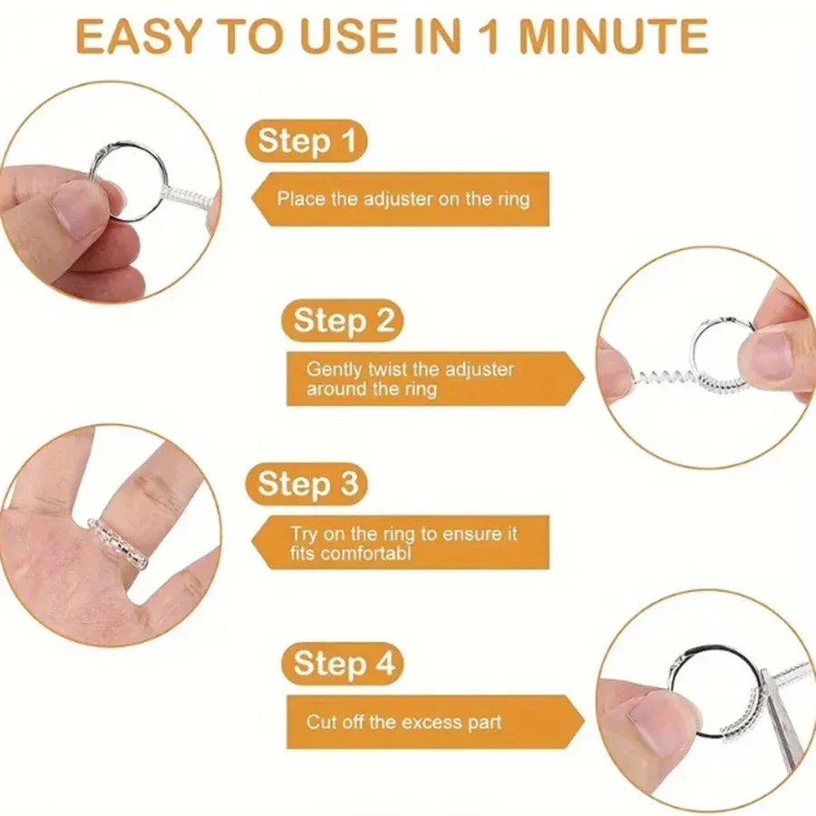 4/8pcs-Ring Size Adjuster-Invi - Men Accessories Ring review and price