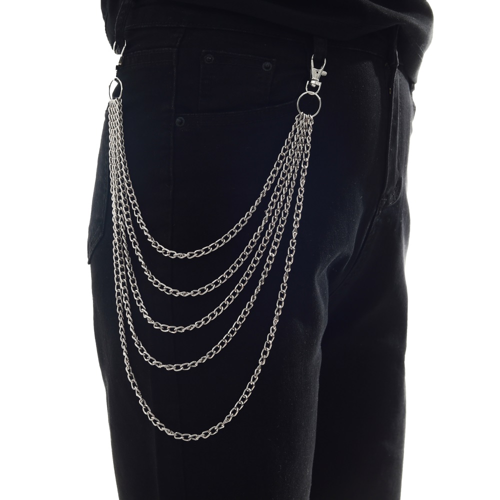 Punk Chain On The Jeans Pants  - Men Accessories Aesthetic review and price