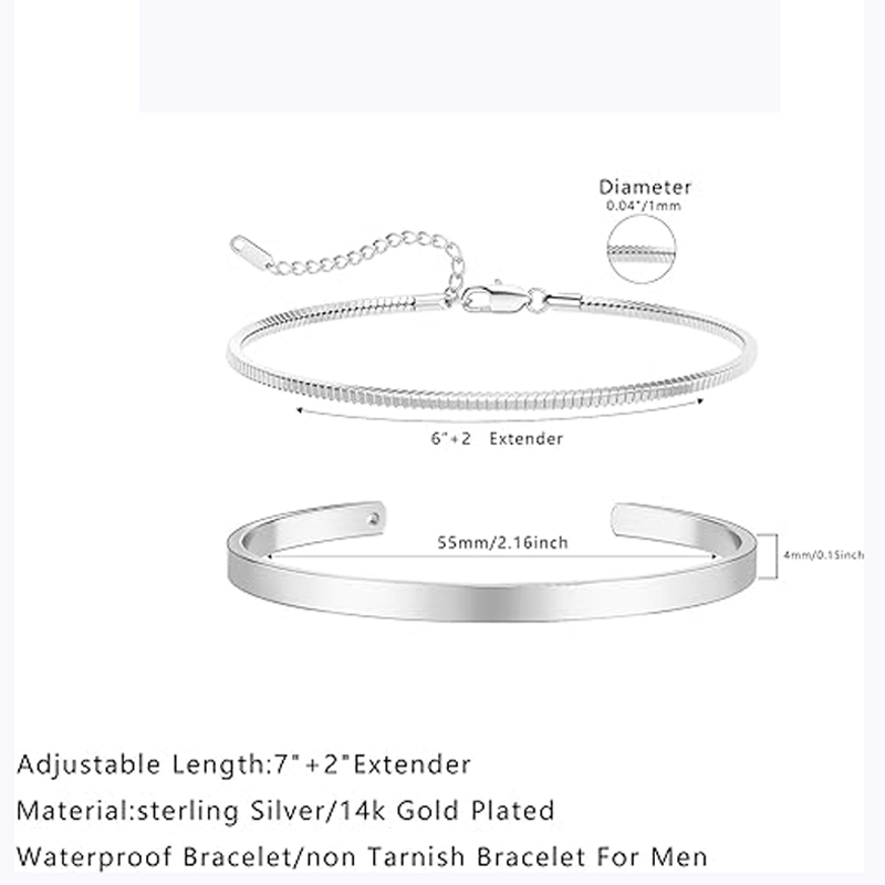 Stackable Bracelets for Men, 9 - Cufflink Box Set review and price