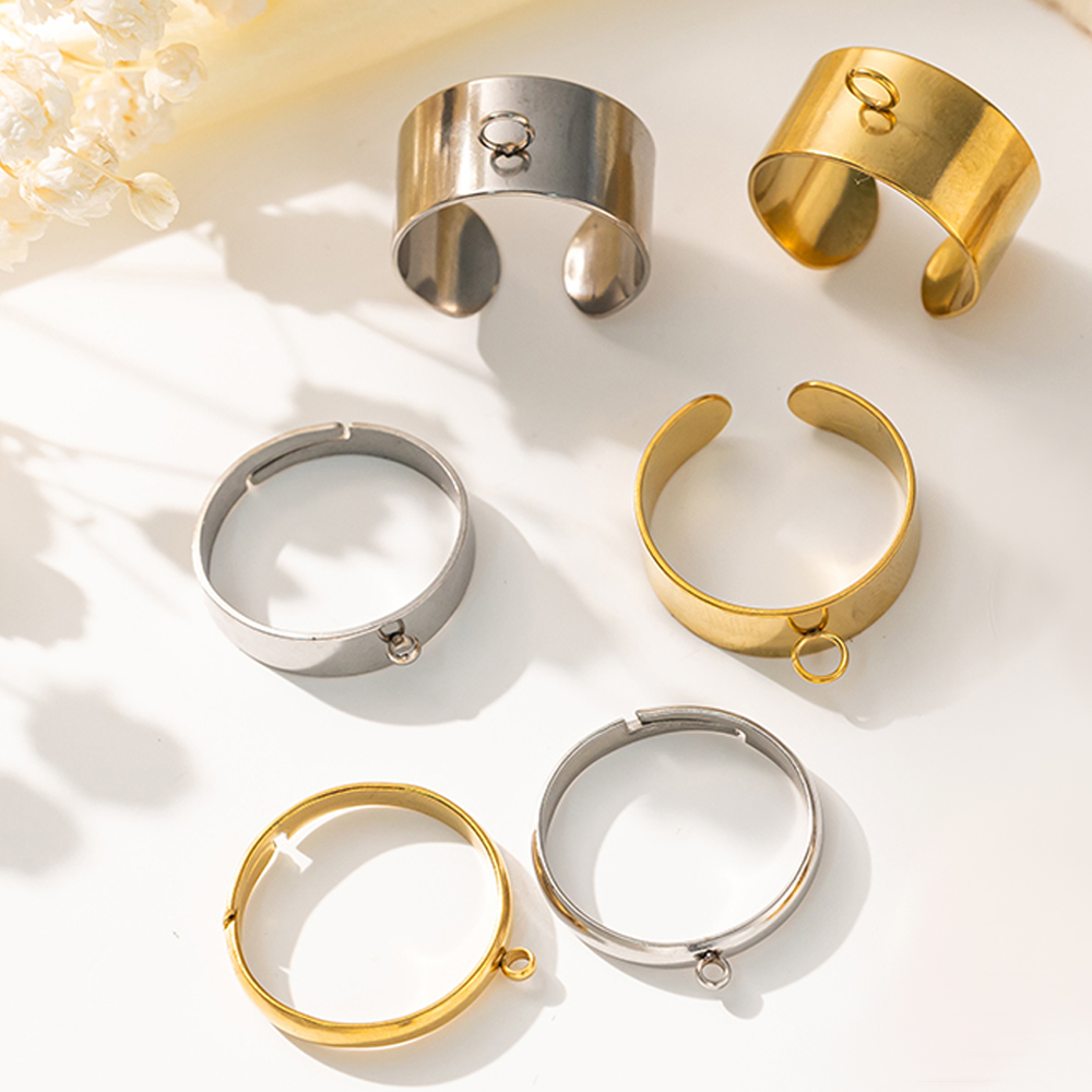 5pcs/Lot Stainless Steel Gold  - Men Accessories Ring review and price