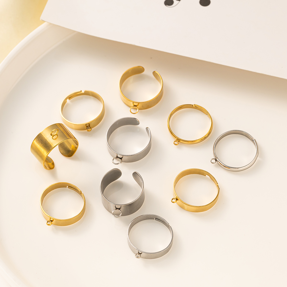 5pcs/Lot Stainless Steel Gold  - Men Accessories Ring review and price