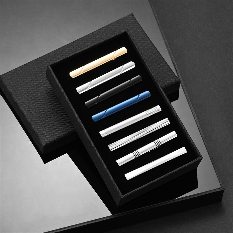 7/8/10 PCS Tie Clip Set With G - Cufflink Box Set review and price