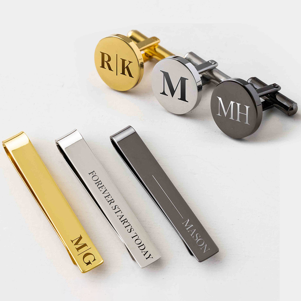 Custom Metal Cufflinks Tie Cli - Cufflink Box Set review and price