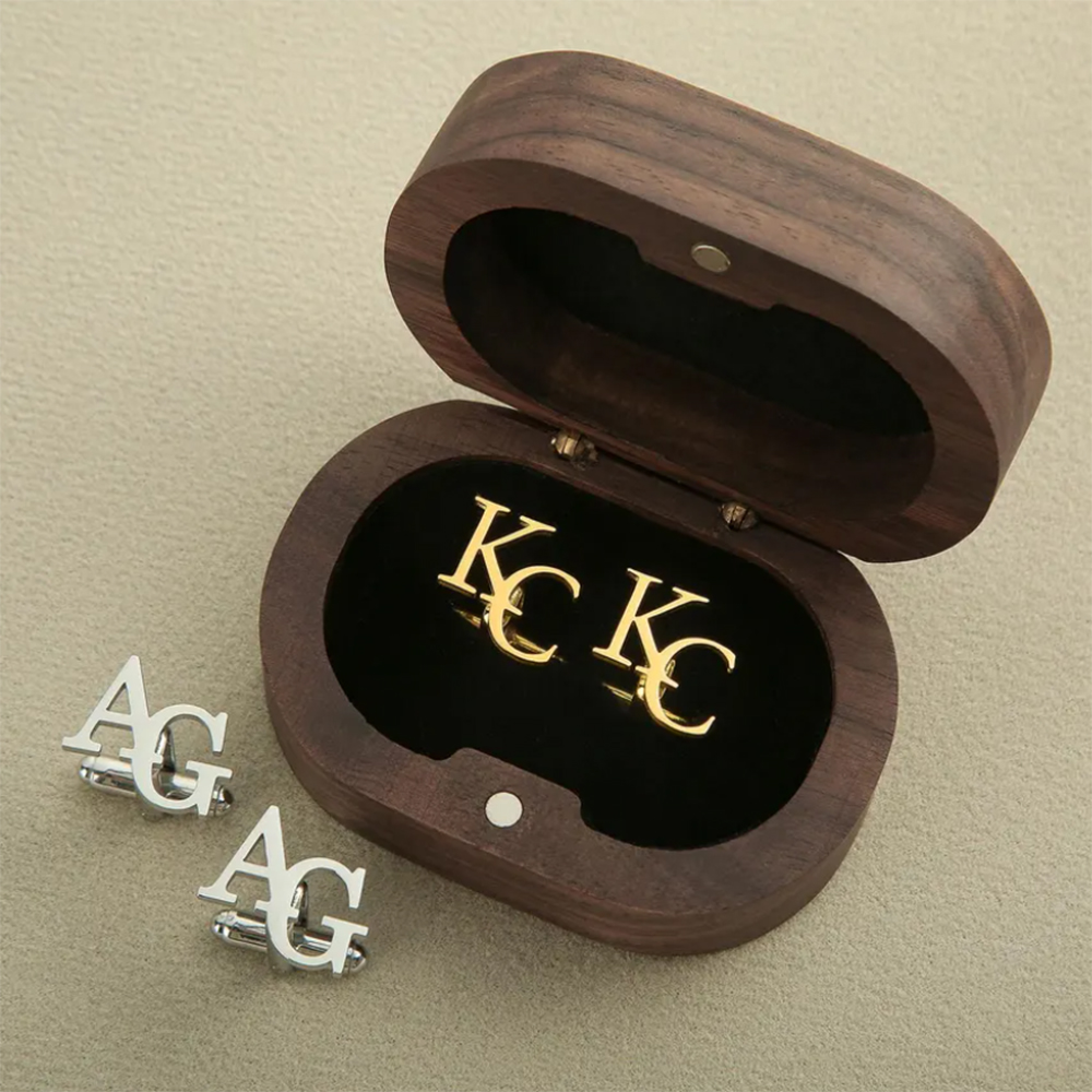 Personalized First Letter Comb - Cufflink Box Set review and price
