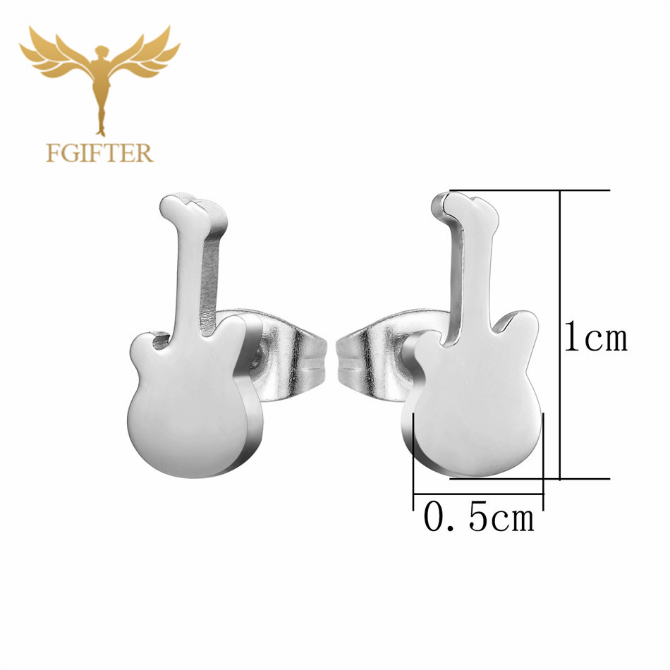 12 Pairs Music Guitar Earrings - Men Accessories In Store review and price