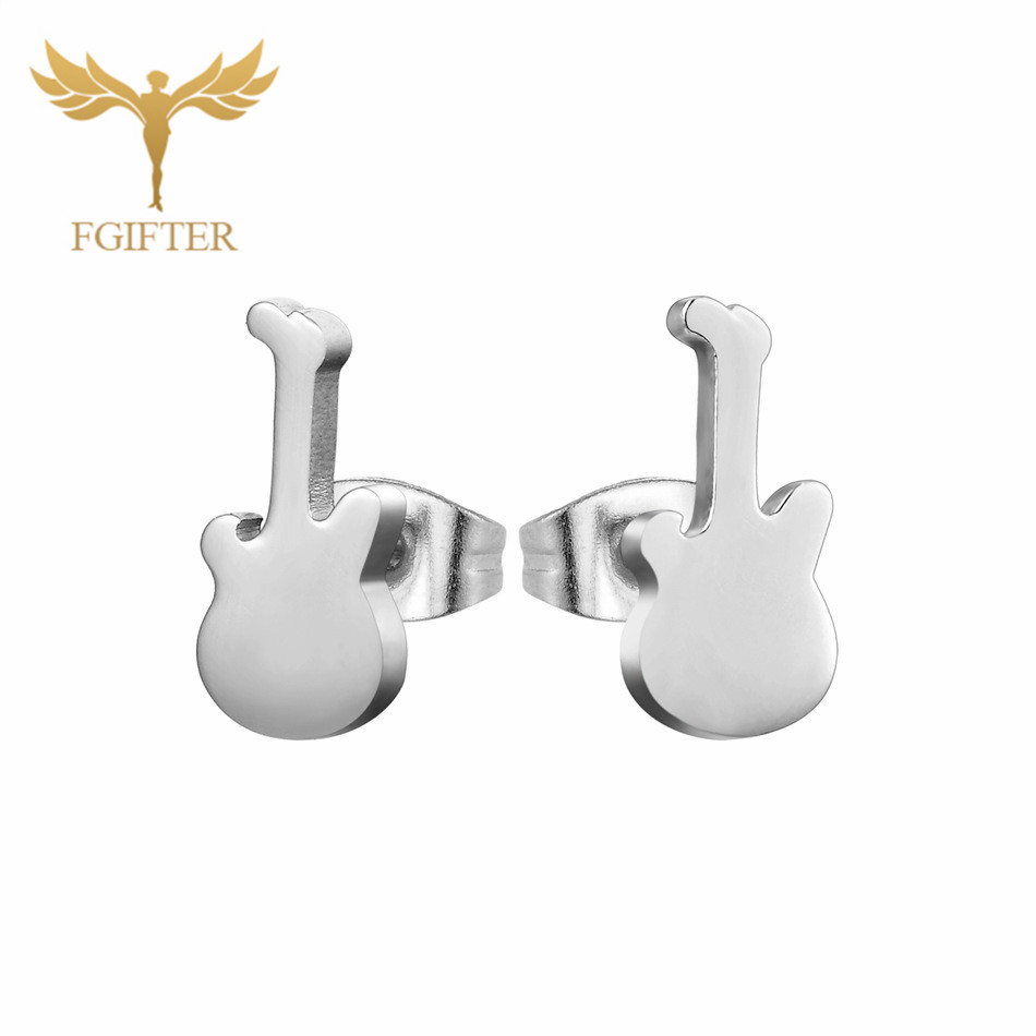 12 Pairs Music Guitar Earrings - Men Accessories In Store review and price