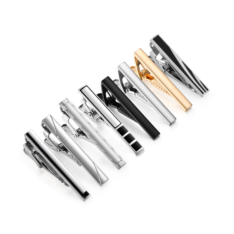 8 PCS Short Tie Clips Set With - Cufflink Box Set review and price