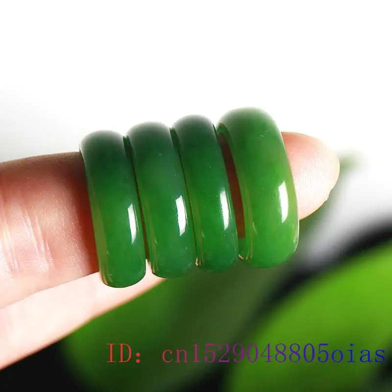 Natural Green Hetian Jade Ring - Men Accessories For Wedding review and price