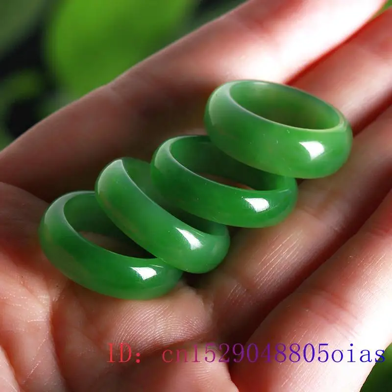 Natural Green Hetian Jade Ring - Men Accessories For Wedding review and price